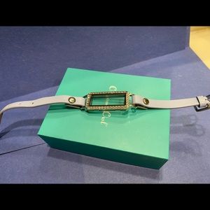 Origami owl silver rectangle locket wrap bracelet small